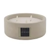 CASA Fuego Vela Led Solar Gris Claro Sale