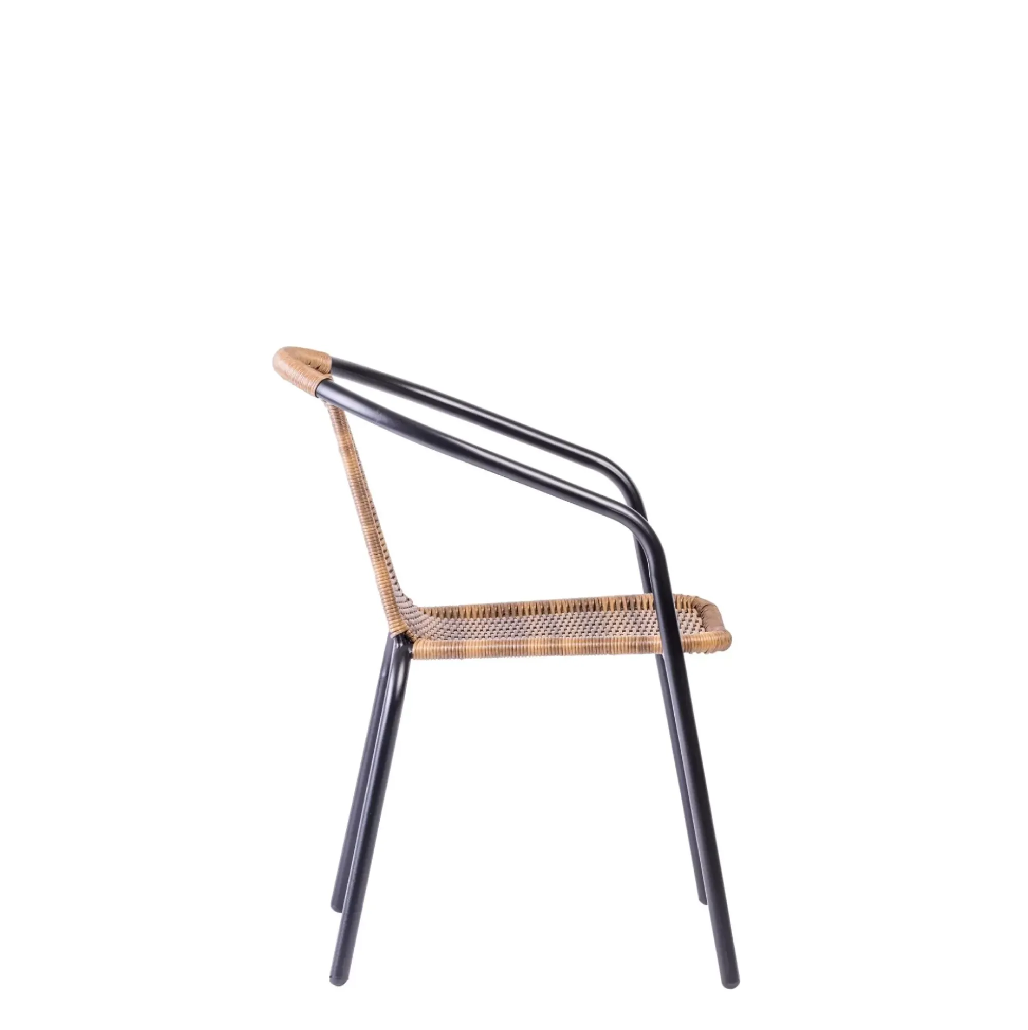 CASA Gerona Silla Apilable Negro, Natural Online