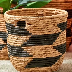 CASA Guatemala Cesta Negro, Natural Cheap