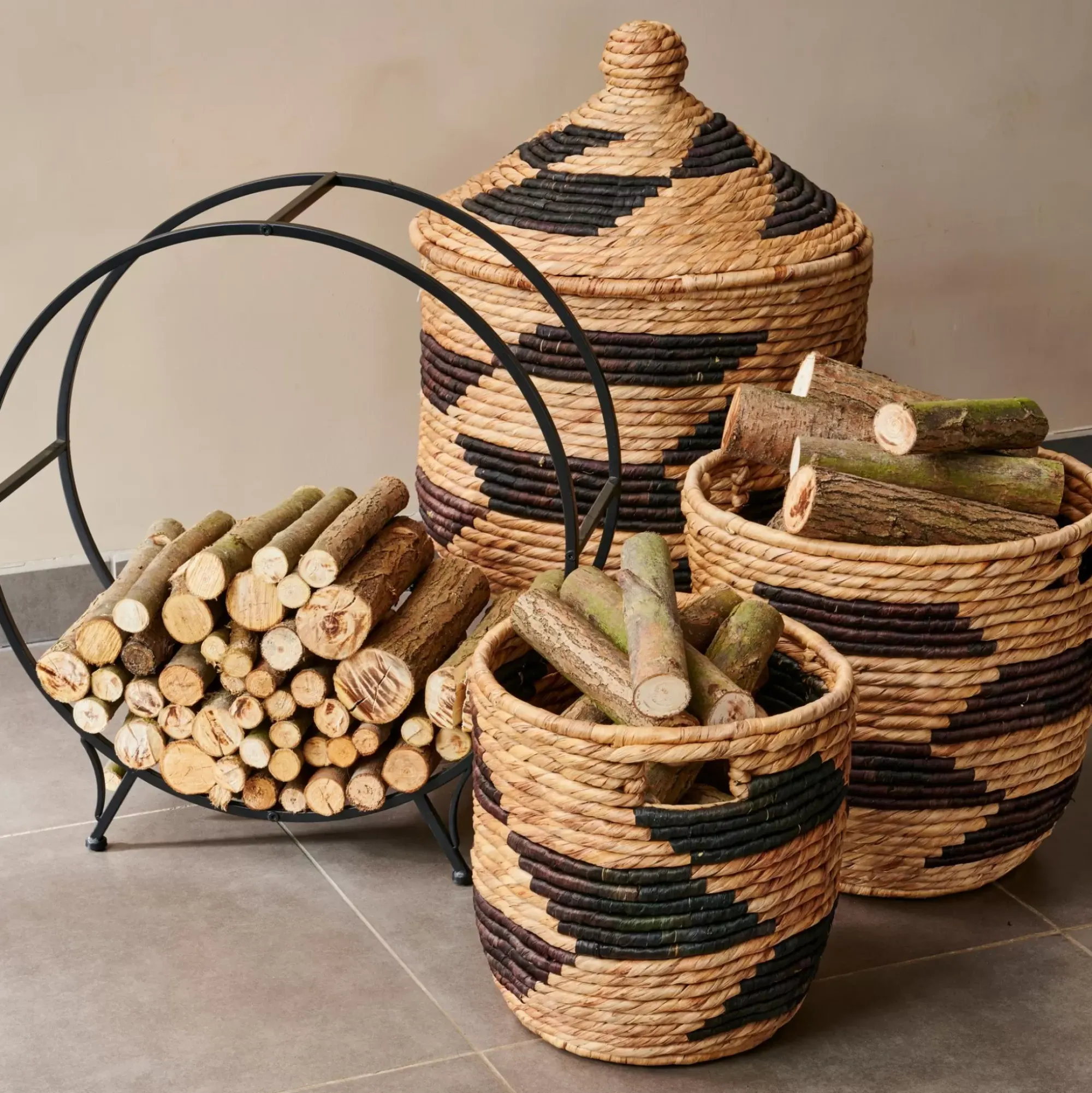 CASA Guatemala Cesta Negro, Natural Flash Sale