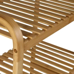 CASA Helge Estanteria Con Rueda Natural Cheap