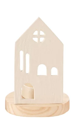 CASA Home Soporte Para Vela Pequena Blanco, Natural Cheap