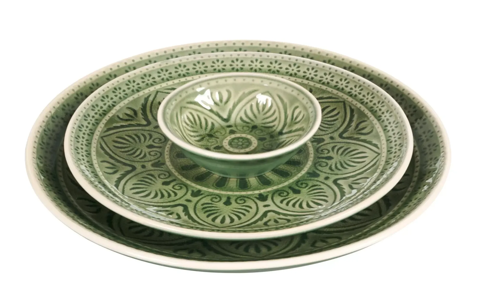 CASA Indo Plato Verde Shop