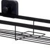 CASA Industria Cesta De Ducha Con Ventosas Negro Flash Sale