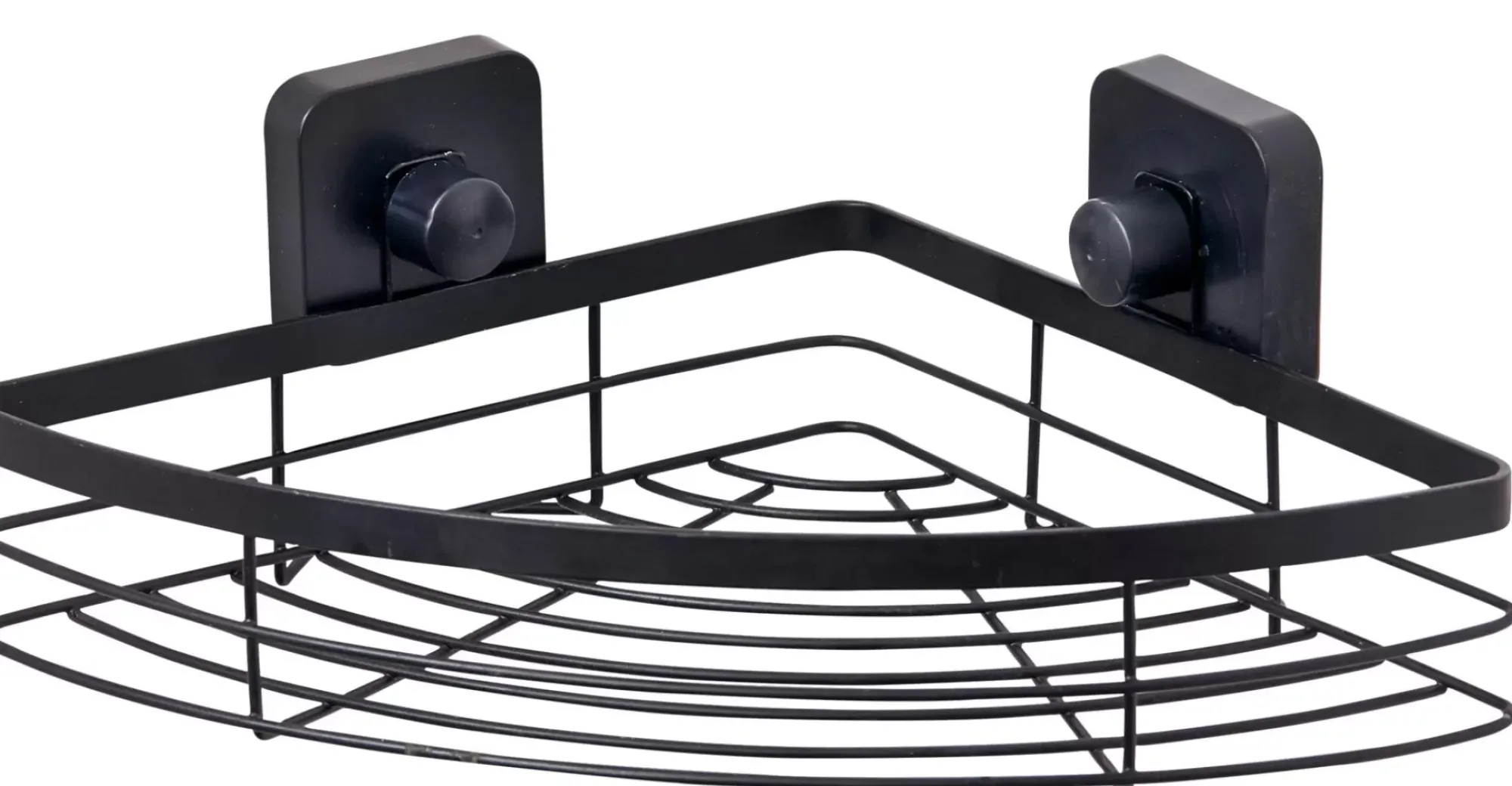 CASA Industria Rinconera Para Ducha Con Ventosas Negro Discount