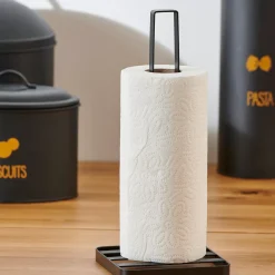 CASA Industria Soporte De Papel De Cocina Negro Fashion