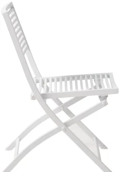 CASA Jesse Silla Plegable Blanco, Beis Discount