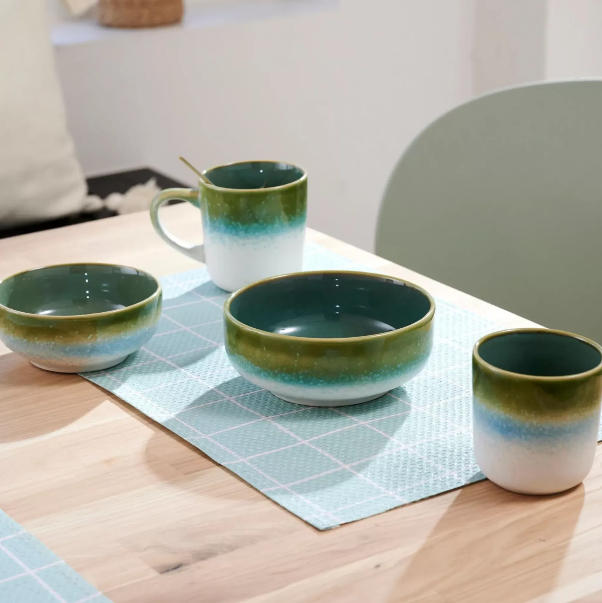 CASA Jessie Green Taza Sin Asa Verde Cheap