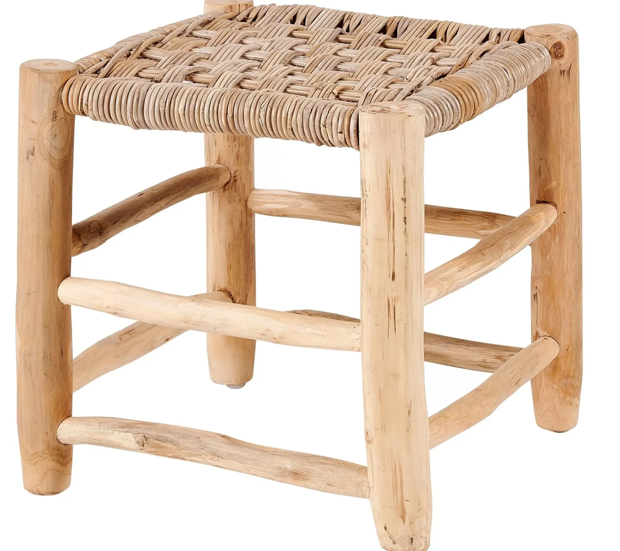 CASA Kanai Taburete 2 Tamanos Taburete Large Natural Flash Sale