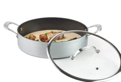 CASA Kastrol Olla Con Tapa Plateado Fashion