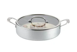 CASA Kastrol Olla Con Tapa Plateado Fashion
