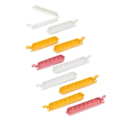 CASA Klipper Clips De Cierre Juego De 10 Mezcla De Colores Gris, Amarillo Oscuro, Terracota Outlet