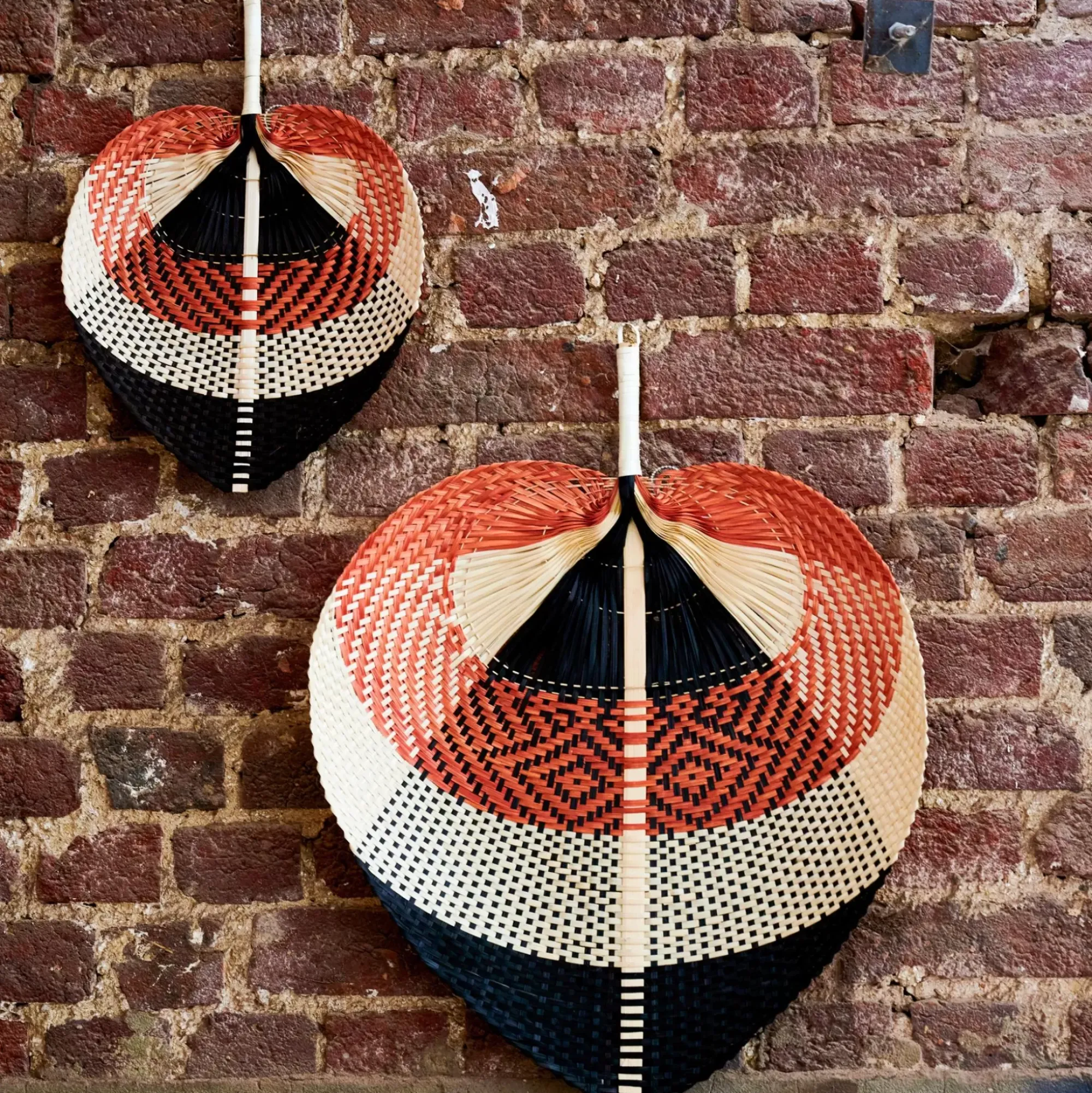 CASA Lanka Abanico Negro, Marron, Natural Flash Sale