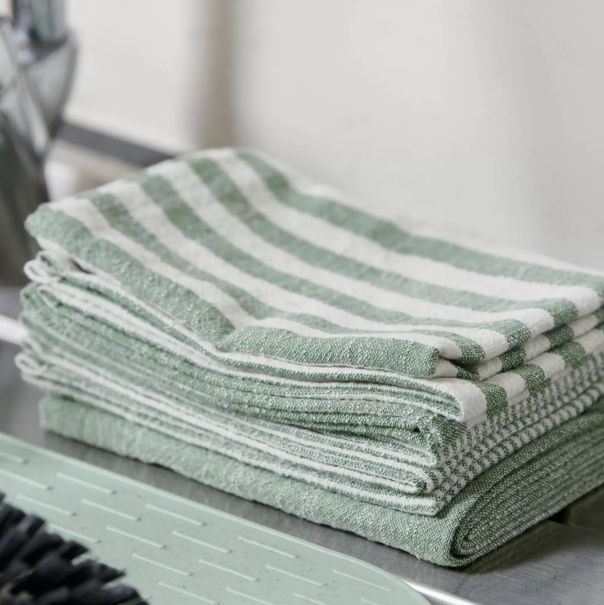 CASA Laurent Panos De Cocina Juego De 3 Verde Store