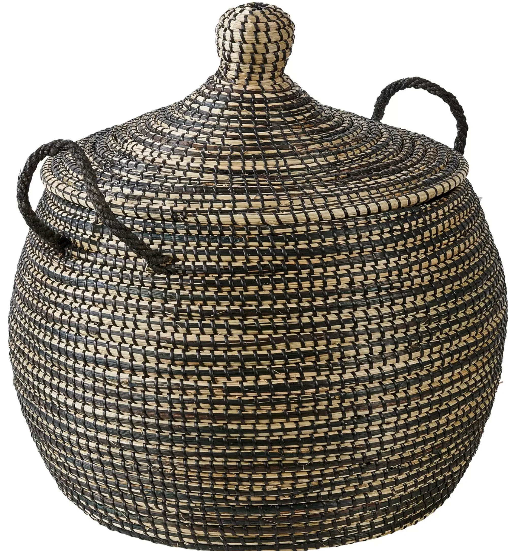 CASA Leo Cesta Lujo Negro, Natural Cheap