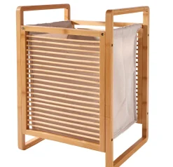 CASA Linolux Bamboe Cesta Para Colada Natural Clearance