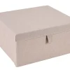 CASA Linolux Caja De Almacenaje Con Tapa Beis Online