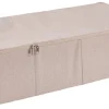 CASA Linolux Caja De Almacenaje Con Cremallera Beis Fashion