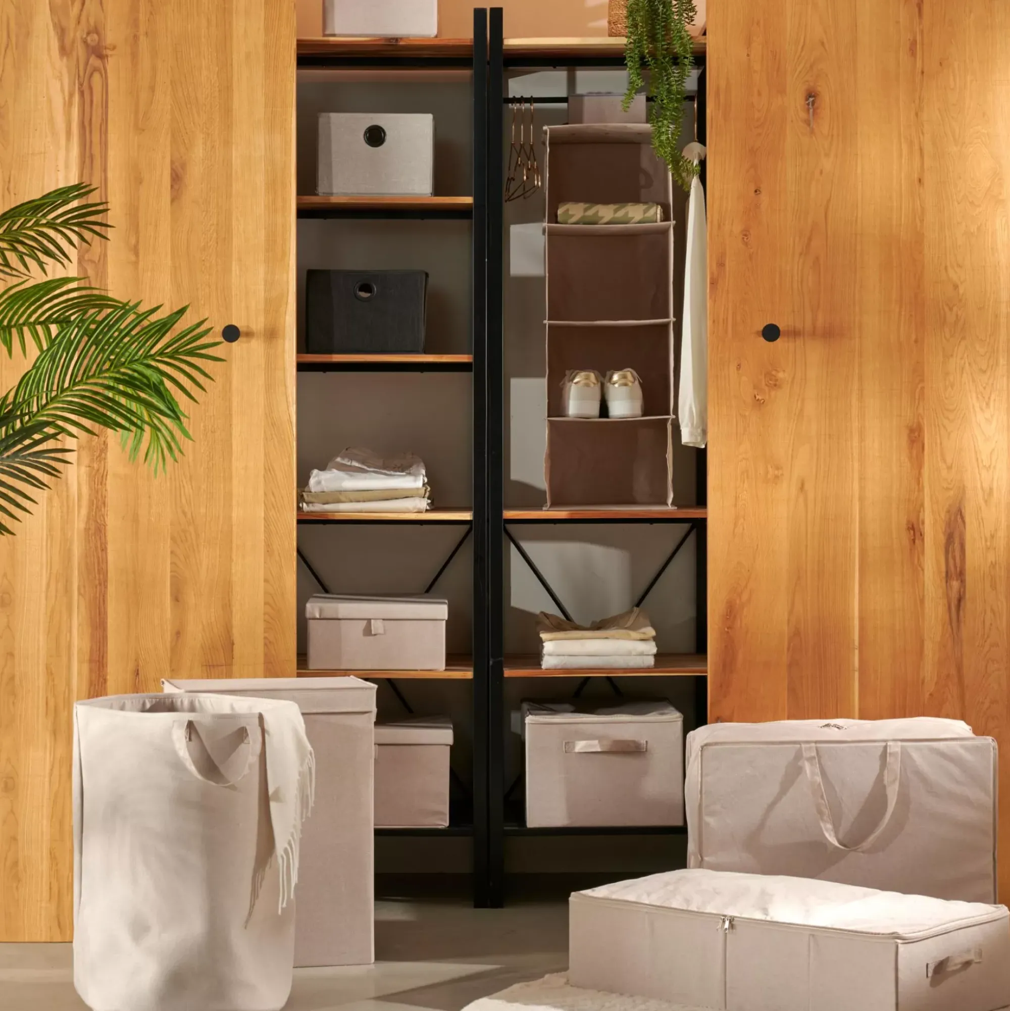 CASA Linolux Cesta Para Colada Beis New