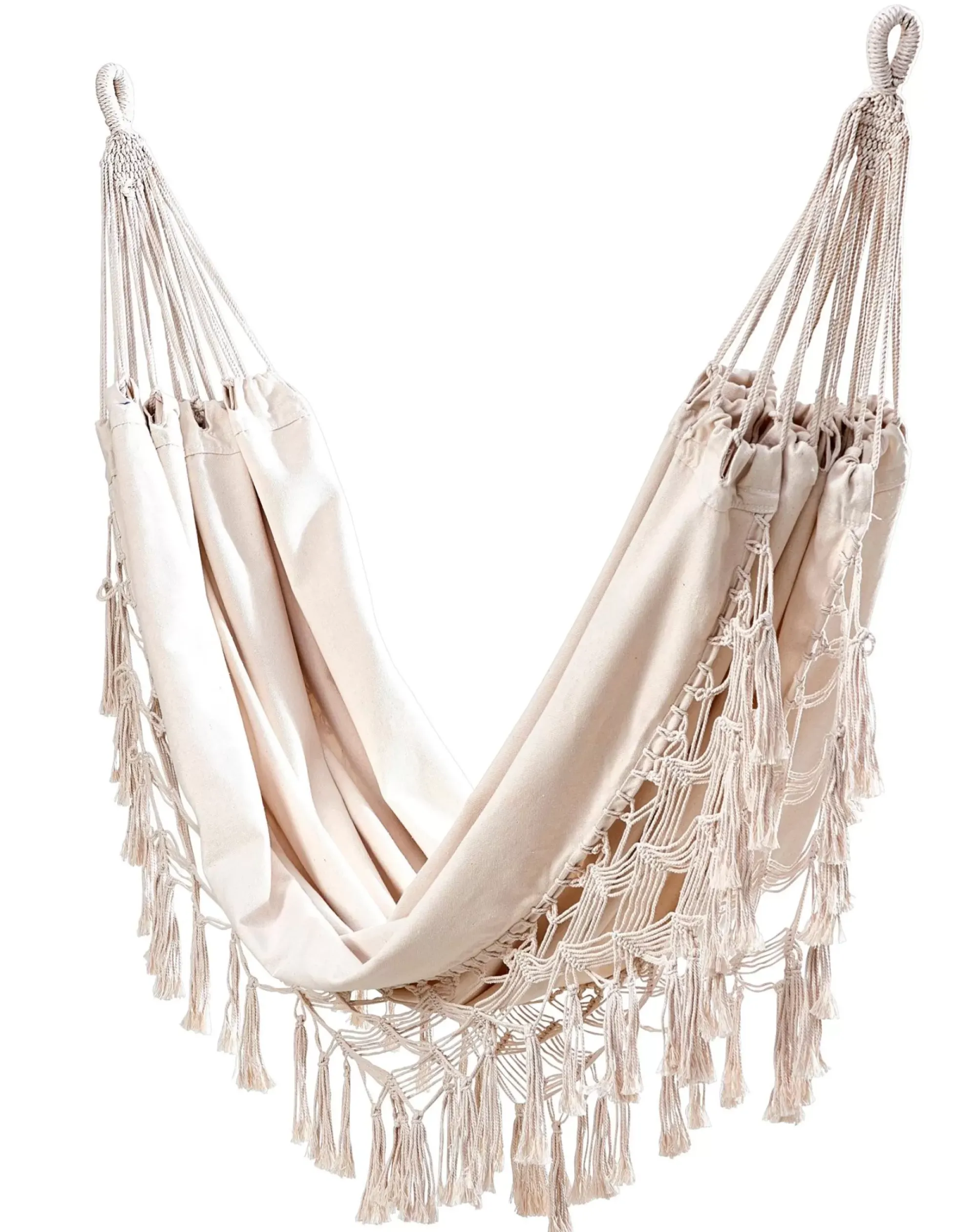 CASA Macrame Hamaca Blanco Blanco Apagado Best Sale