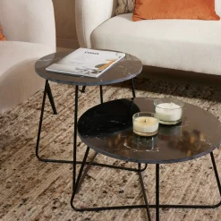 CASA Marbo Mesa Auxiliar Negro Cheap