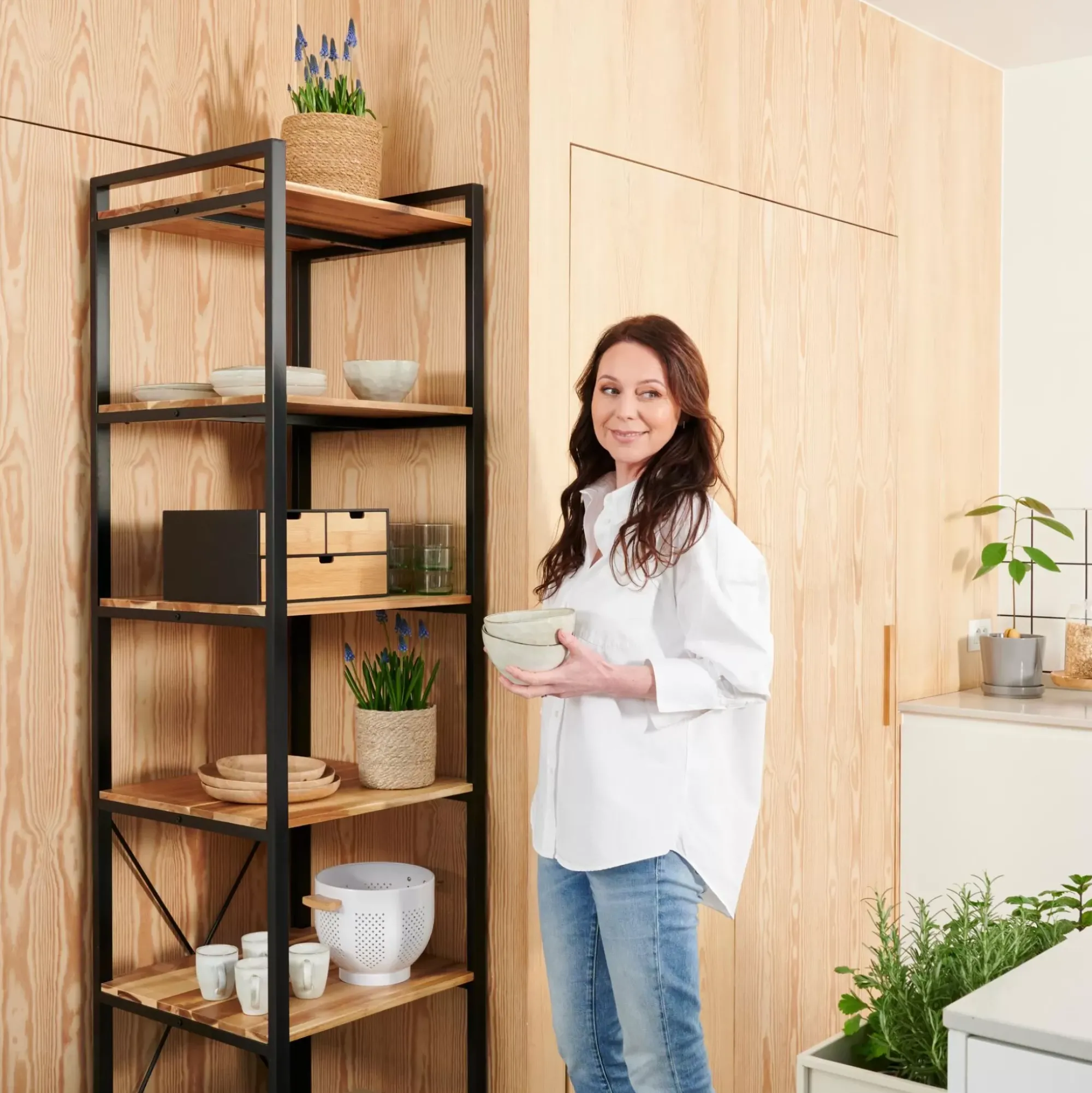 CASA Marcel Estanteria De Pared Negro Clearance