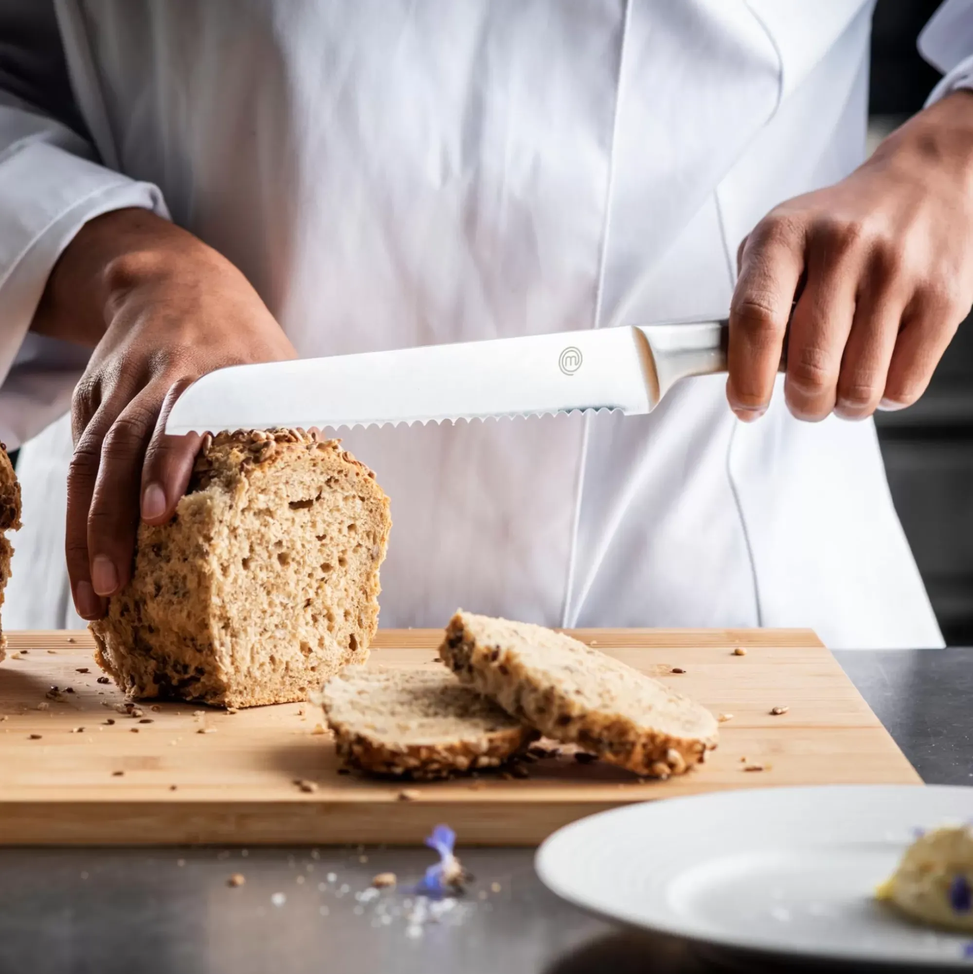 CASA Masterchef Cuchillo De Pan Plateado Discount