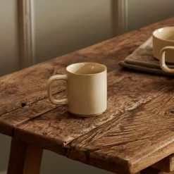 CASA Mineral Sand Taza Con Asa Beis Clearance