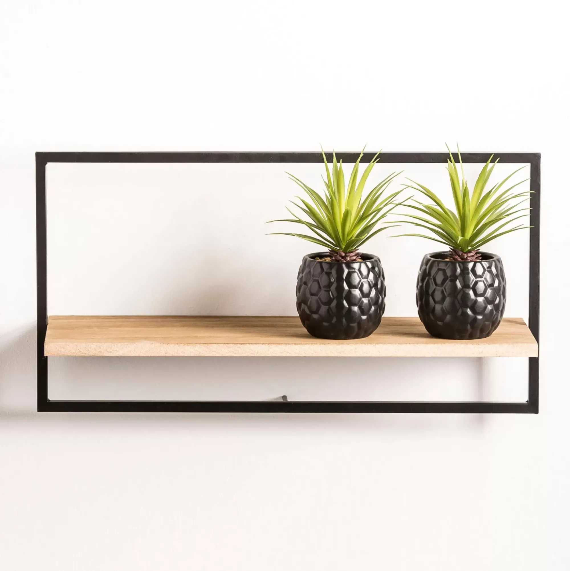 CASA Mix&Match Estanteria De Pared Negro, Natural New
