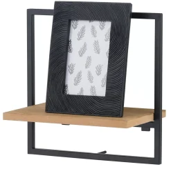 CASA Mix&Match Estanteria De Pared Negro, Natural Flash Sale