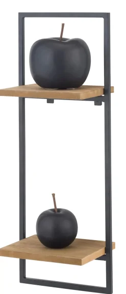 CASA Mix&Match Estanteria De Pared Negro, Natural Best Sale