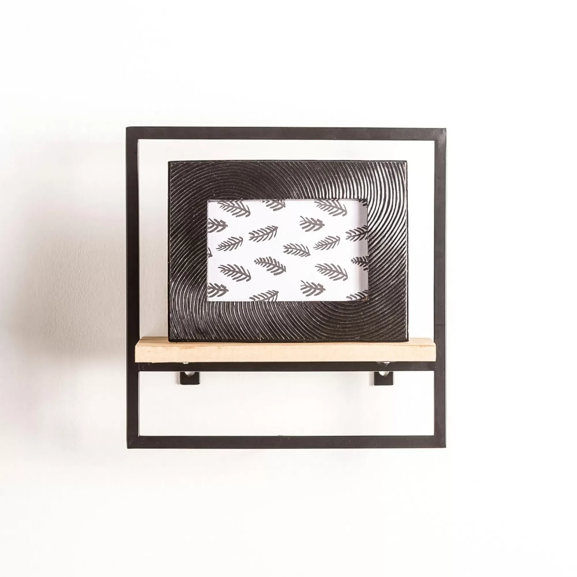 CASA Mix&Match Estanteria De Pared Negro, Natural Best Sale