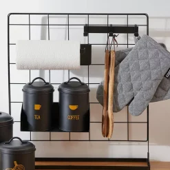 CASA Modular Perchero Con 3 Ganchos Negro Discount