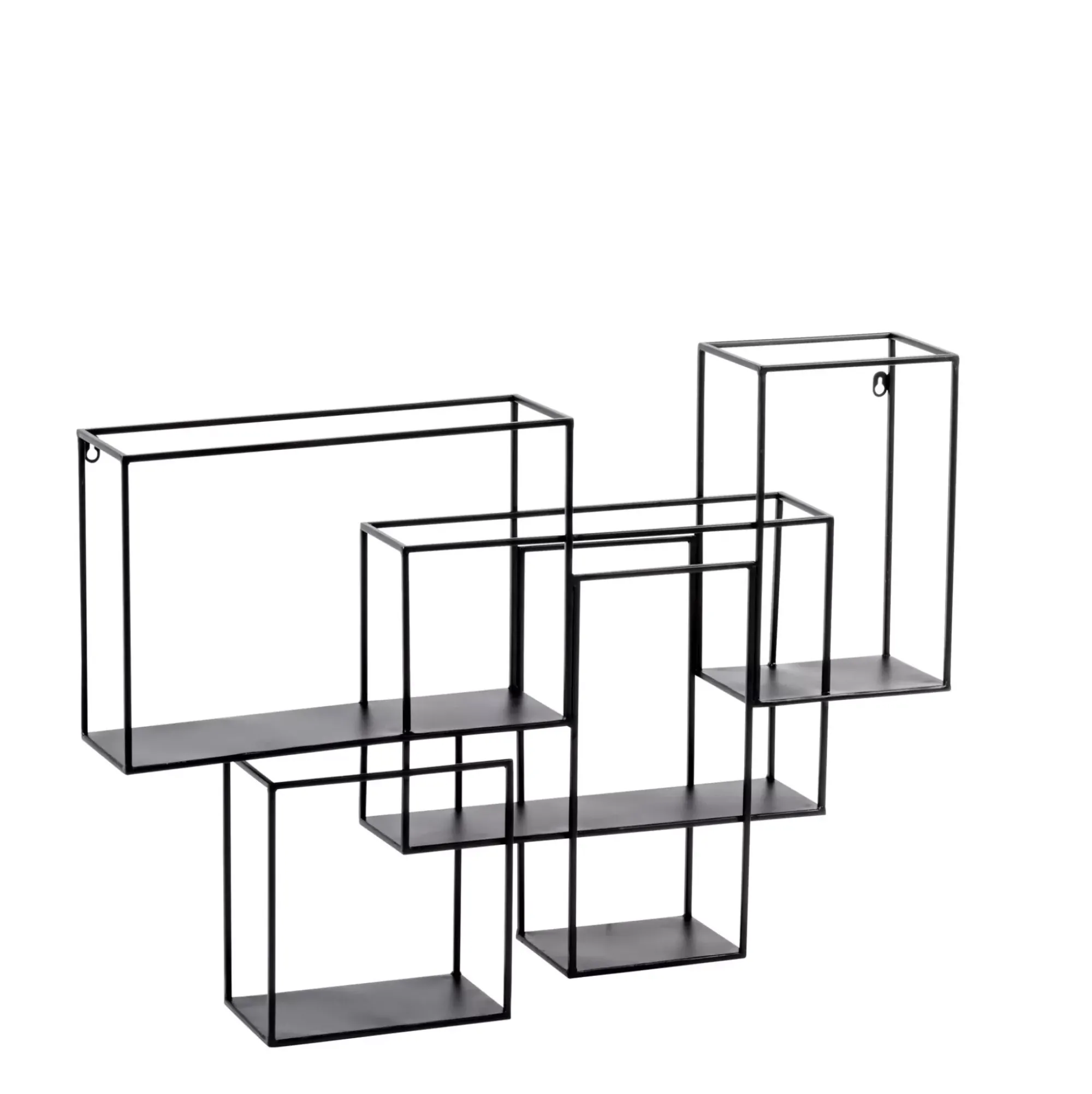 CASA Multo Estanteria Para Colgar Negro Discount