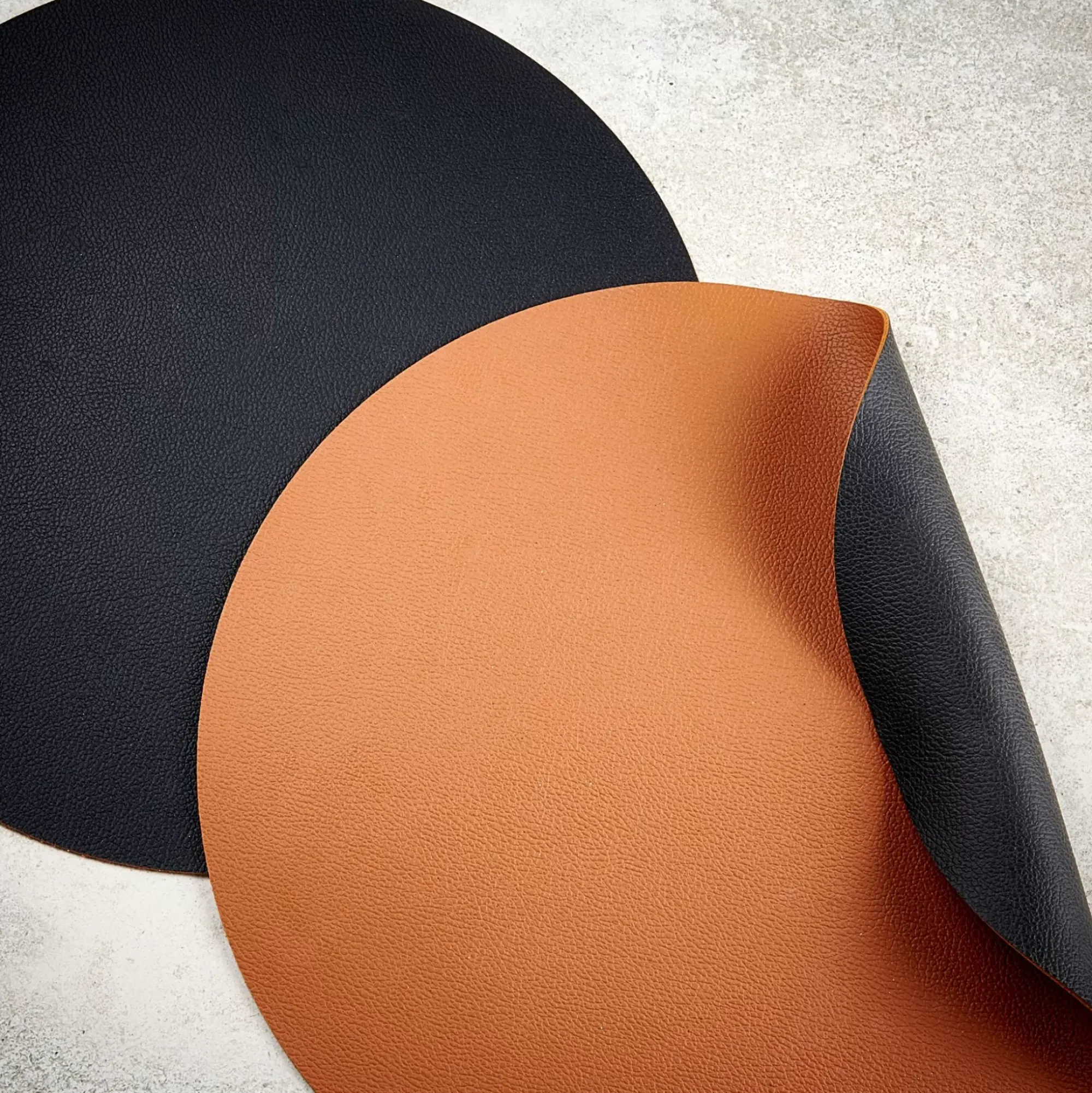 CASA Nappa Mantel Individual Negro, Marron Hot