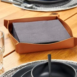 CASA Nappa Servilletero Marron Clearance