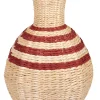 CASA Nepal Florero Marron, Natural, Rojo Oscuro Flash Sale
