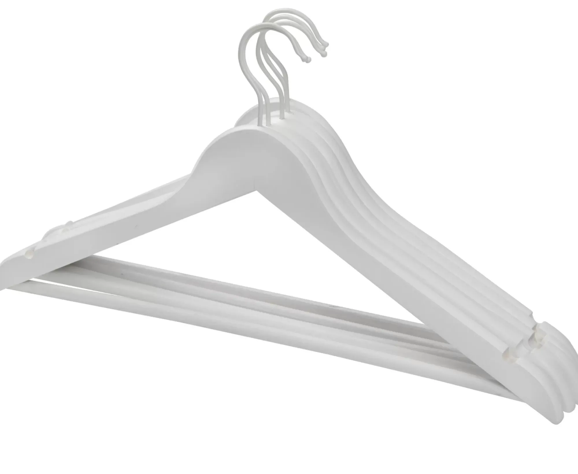 CASA New Wood Perchas Juego De 5 Blanco Hot