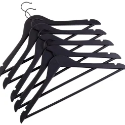 CASA New Wood Perchas Juego De 5 Negro New