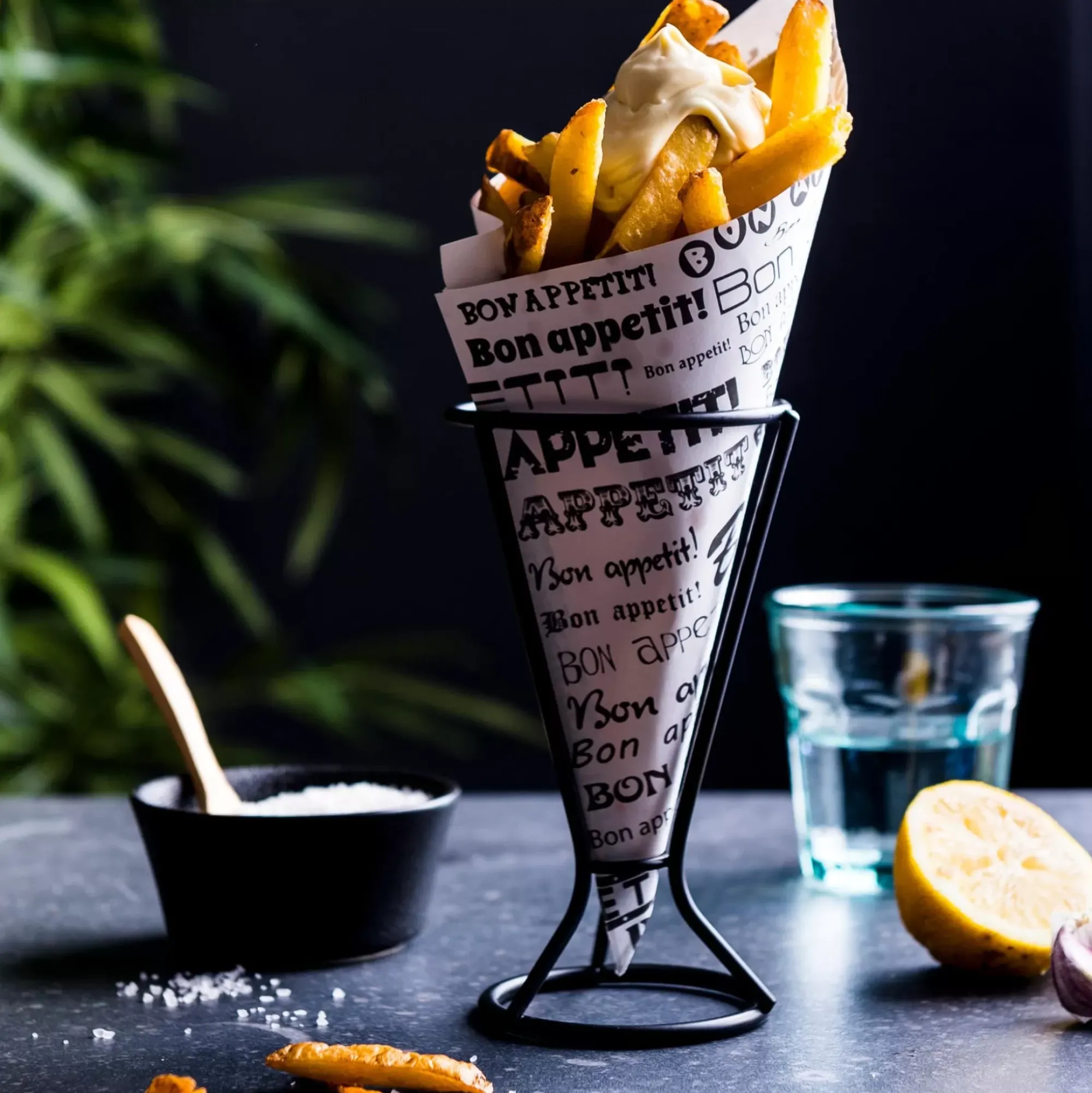 CASA Njam Soporte Para Cucurucho Negro Store