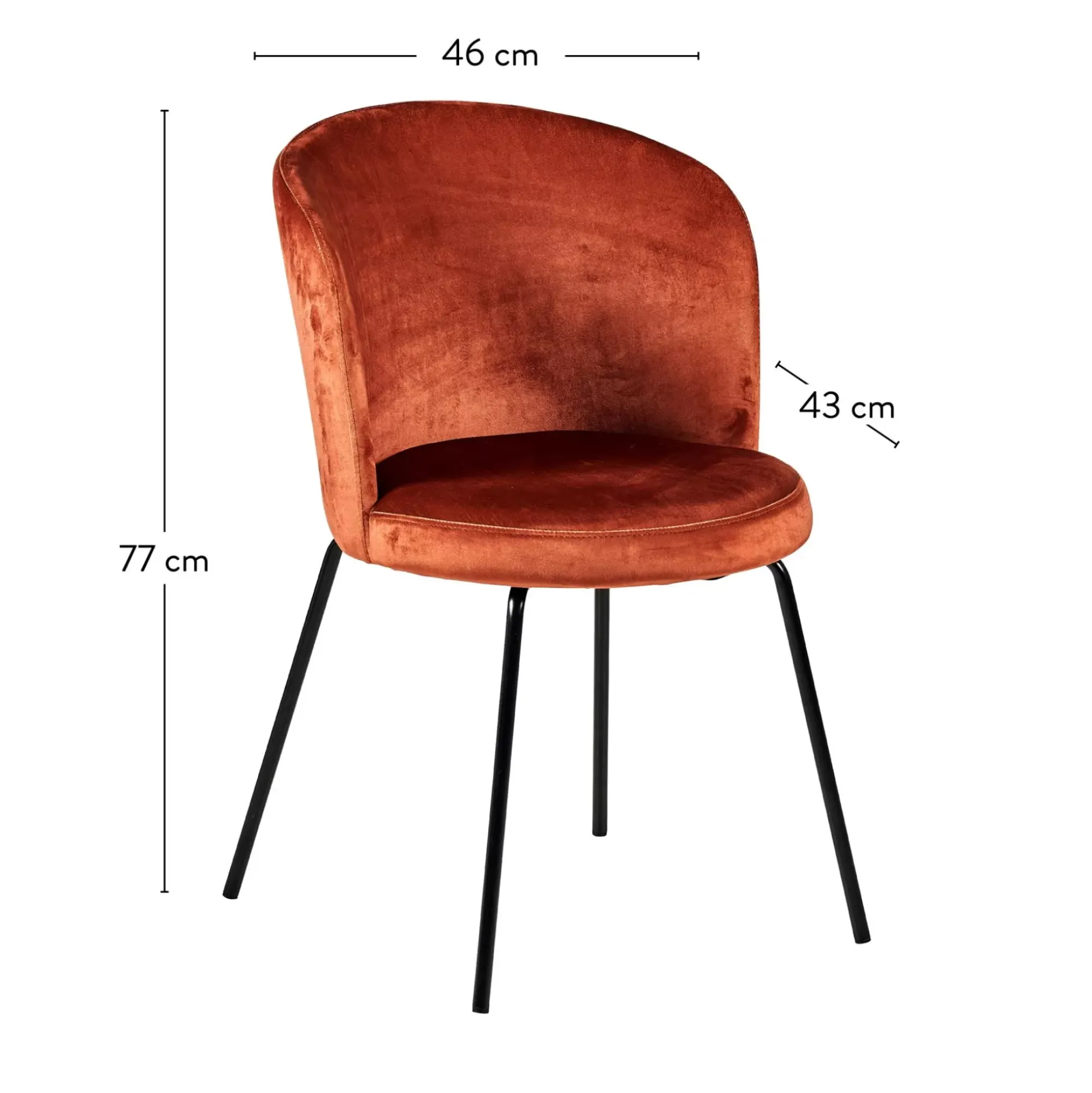 CASA Olivier Silla De Comedor Marron Marron New