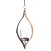 CASA Oval Soporte Para Vela Pequena Bronceado Fashion