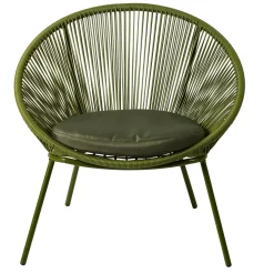 CASA Papayo Silla Lounge Con Cojin Verde Cheap