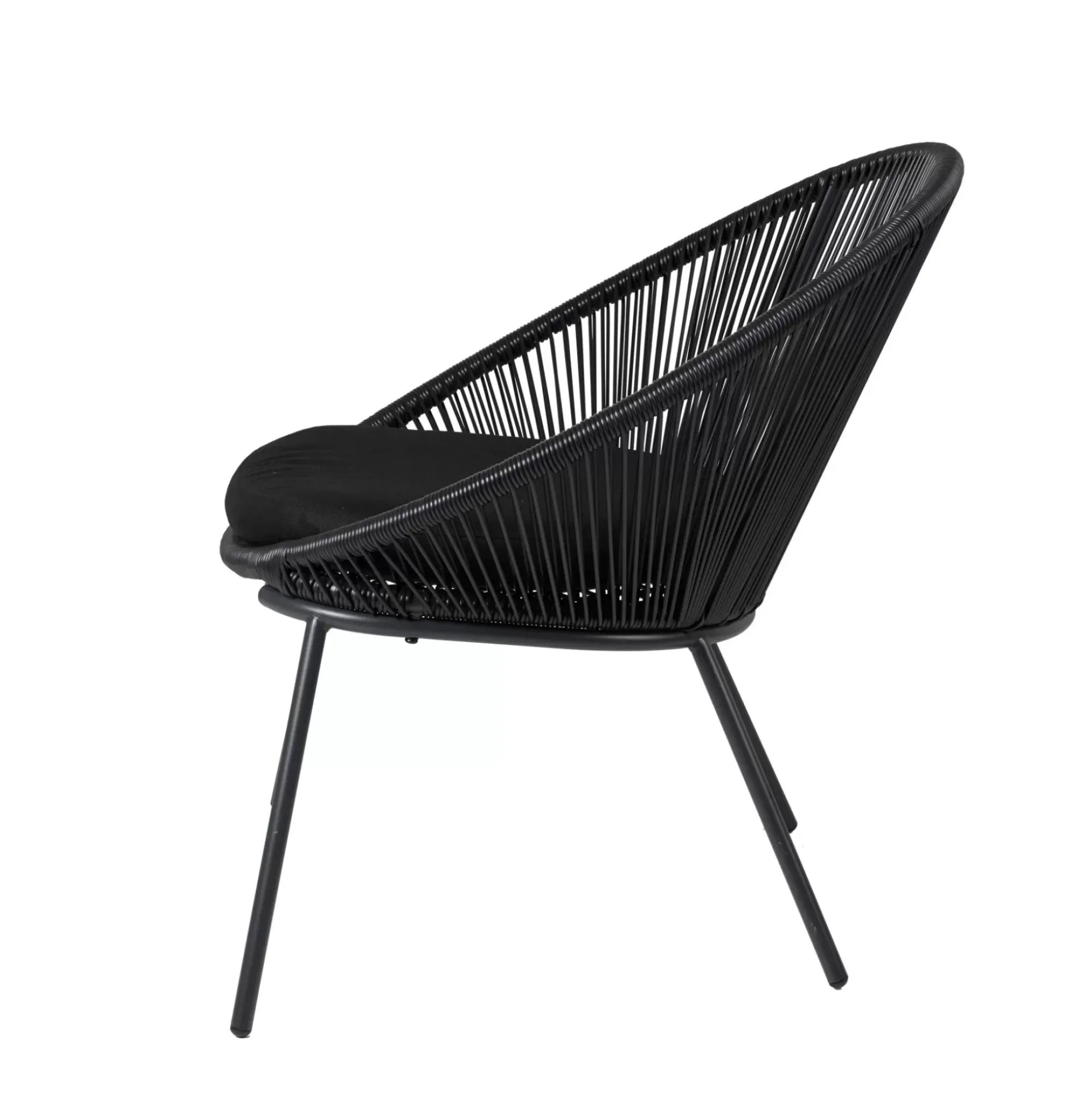 CASA Papayo Silla Lounge Negro Outlet