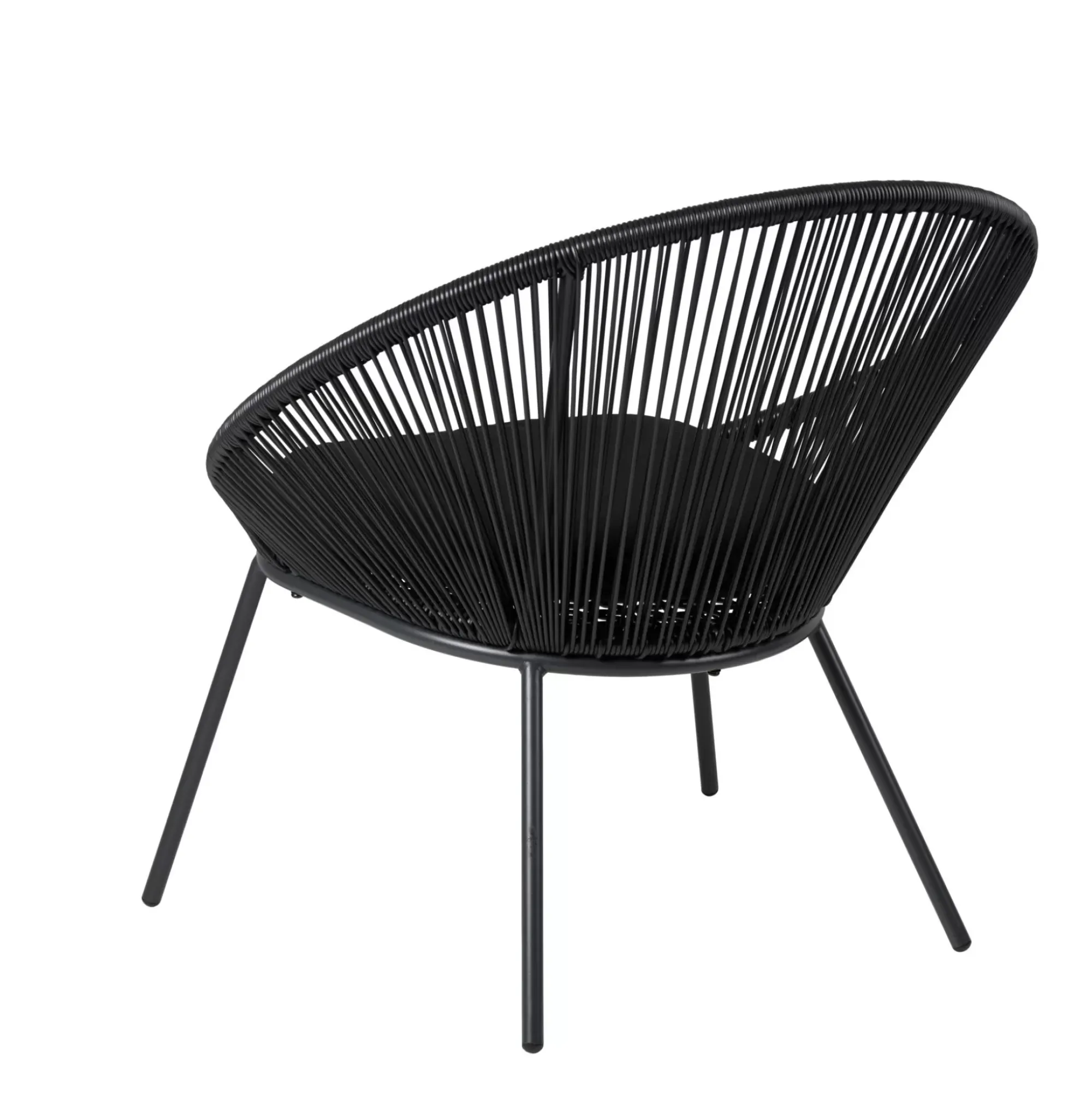 CASA Papayo Silla Lounge Negro Outlet