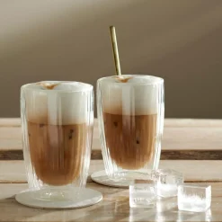 CASA Pausa Vaso De Doble Pared Juego De 2 Transparente Discount