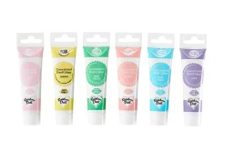 CASA Rainbowdust Paquete 6 Gel Color P/Pasta Azucar Tonos Pastel Varios Colores Cheap