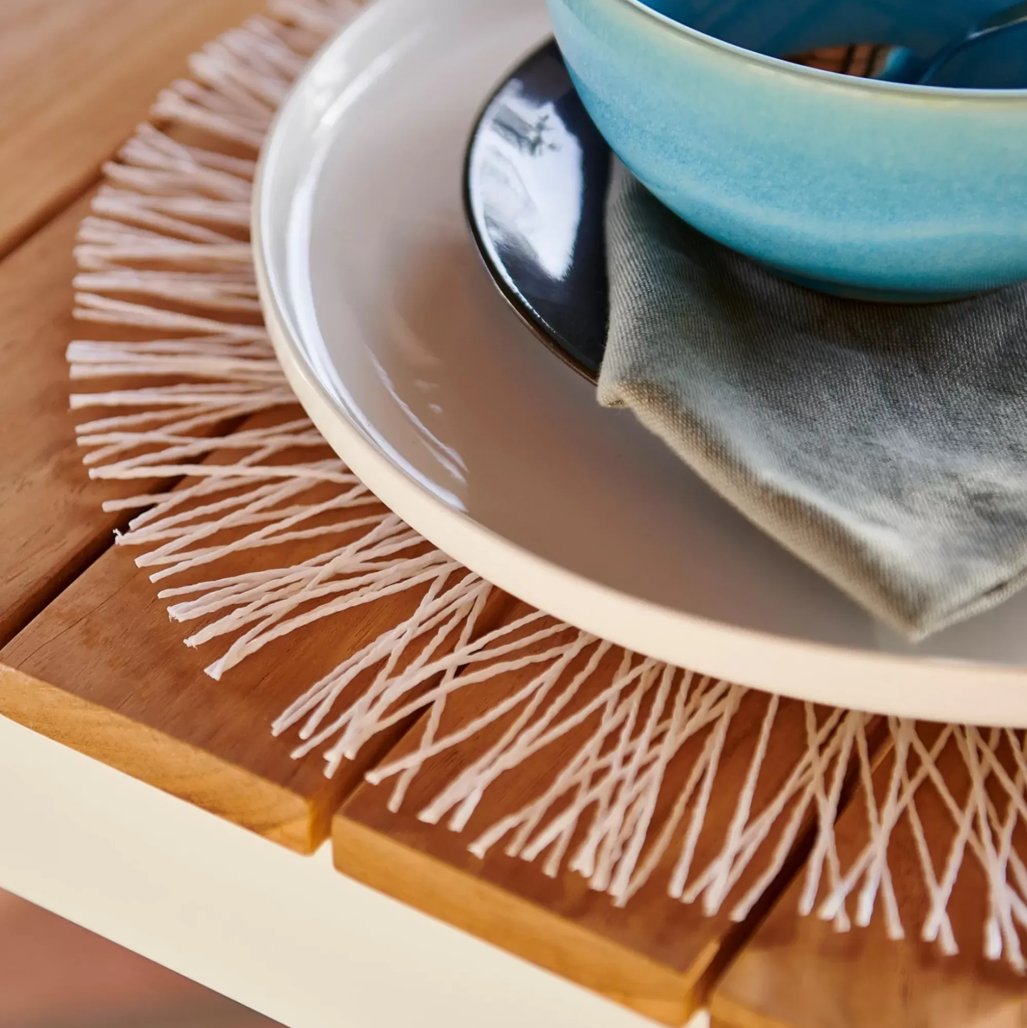 CASA Rami Mantel Individual Blanco Hot