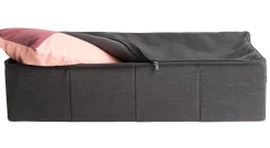 CASA Rango Caja De Almacenaje Con Cierre De Cremallera Gris Oscuro Shop