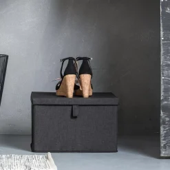 CASA Rango Caja De Almacenaje Gris Oscuro Hot